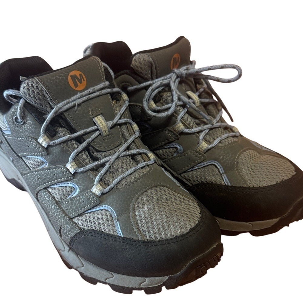 Merrell Hiking Shoes Womens 6.5 Waterproof Leather Mesh Grey MK162953 Gorpcore